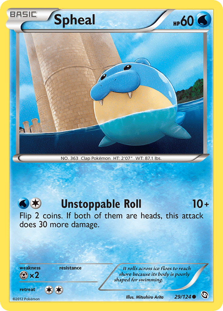 Spheal (29/124) [Black & White: Dragons Exalted] Pokemon Single Pokémon  | Multizone: Comics And Games