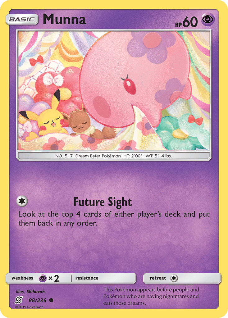 Munna (88/236) [Sun & Moon: Unified Minds] Pokemon Single Pokémon  | Multizone: Comics And Games