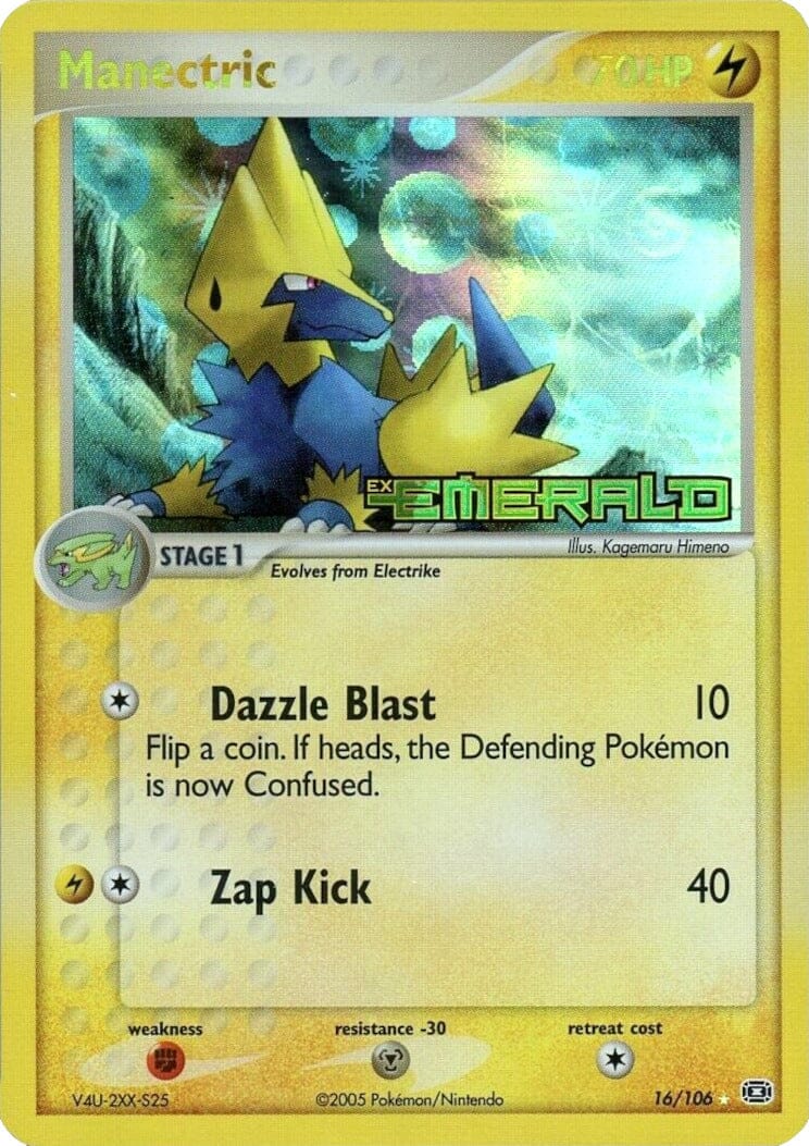 Manectric (16/106) (Stamped) [EX: Emerald] Pokemon Single Pokémon  | Multizone: Comics And Games