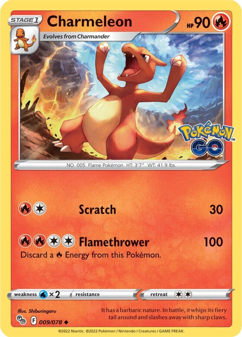 Charmeleon (009/078) [Pokémon GO] Pokemon Single Pokémon  | Multizone: Comics And Games