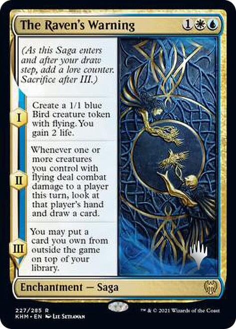 The Raven's Warning [Kaldheim Promo Pack] MTG Single Magic: The Gathering  | Multizone: Comics And Games