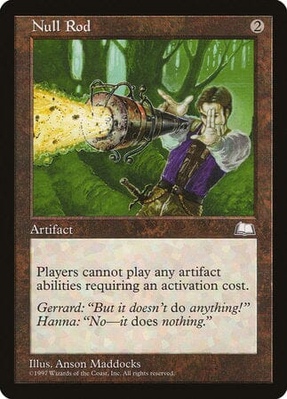 Null Rod [Weatherlight] MTG Single Magic: The Gathering  | Multizone: Comics And Games