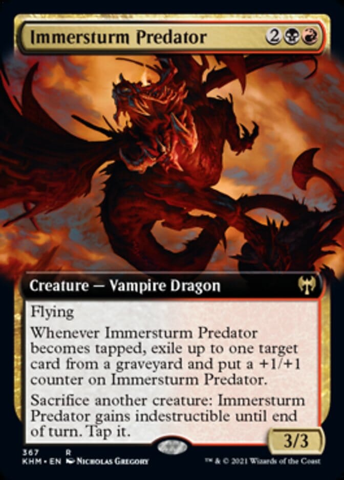 Immersturm Predator (Extended Art) [Kaldheim] MTG Single Magic: The Gathering  | Multizone: Comics And Games