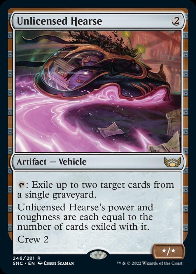 Unlicensed Hearse [Streets of New Capenna] MTG Single Magic: The Gathering  | Multizone: Comics And Games