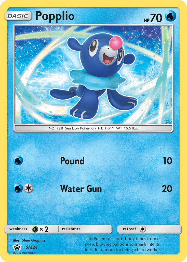 Popplio (SM24) [Sun & Moon: Black Star Promos] Pokemon Single Pokémon  | Multizone: Comics And Games