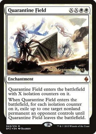 Quarantine Field [Battle for Zendikar Promos] MTG Single Magic: The Gathering  | Multizone: Comics And Games