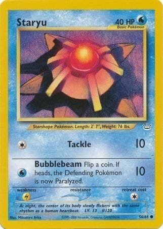 Staryu (56/64) [Neo Revelation Unlimited] Pokemon Single Pokémon  | Multizone: Comics And Games