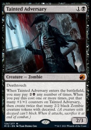 Tainted Adversary (Promo Pack) [Innistrad: Midnight Hunt Promos] MTG Single Magic: The Gathering  | Multizone: Comics And Games