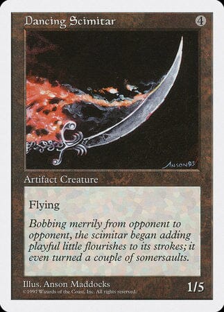 Dancing Scimitar [Fifth Edition] MTG Single Magic: The Gathering  | Multizone: Comics And Games