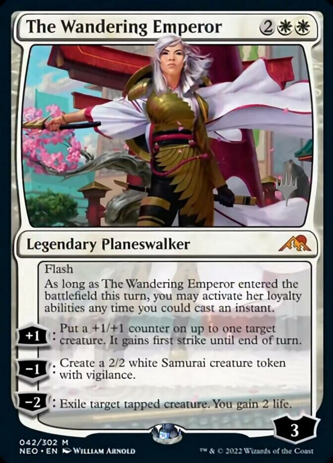 The Wandering Emperor (Promo Pack) [Kamigawa: Neon Dynasty Promos] MTG Single Magic: The Gathering  | Multizone: Comics And Games