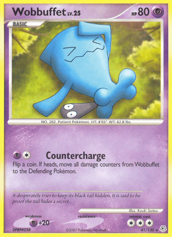 Wobbuffet (41/130) [Diamond & Pearl: Base Set] Pokemon Single Pokémon  | Multizone: Comics And Games