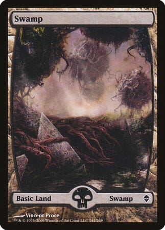 Swamp (241) - Full Art [Zendikar] MTG Single Magic: The Gathering  | Multizone: Comics And Games