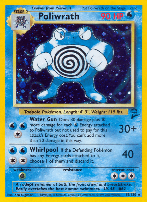 Poliwrath (15/130) [Base Set 2] Pokemon Single Pokémon  | Multizone: Comics And Games