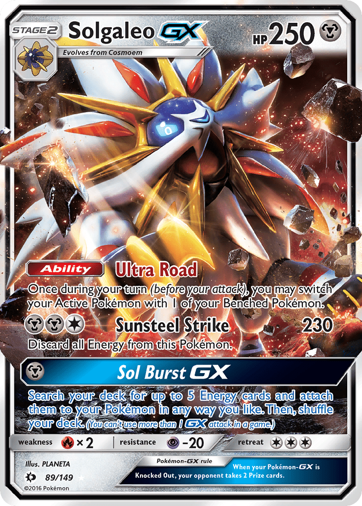 Solgaleo GX (89/149) [Sun & Moon: Base Set] Pokemon Single Pokémon  | Multizone: Comics And Games