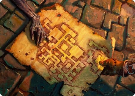 Dungeon Map Art Card [Dungeons & Dragons: Adventures in the Forgotten Realms Art Series] MTG Single Magic: The Gathering  | Multizone: Comics And Games
