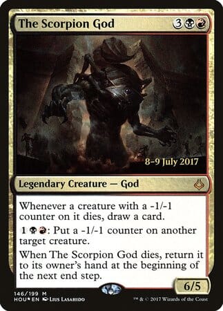 The Scorpion God [Hour of Devastation Promos] MTG Single Magic: The Gathering  | Multizone: Comics And Games