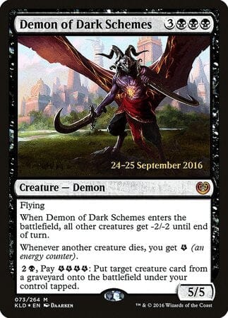 Demon of Dark Schemes [Kaladesh Promos] MTG Single Magic: The Gathering  | Multizone: Comics And Games