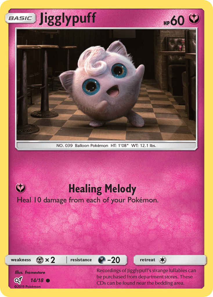 Jigglypuff (14/18) [Sun & Moon: Detective Pikachu] Pokemon Single Pokémon  | Multizone: Comics And Games