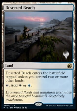 Deserted Beach (Promo Pack) [Innistrad: Midnight Hunt Promos] MTG Single Magic: The Gathering  | Multizone: Comics And Games