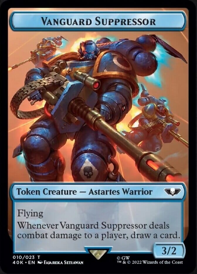 Soldier (004) // Vanguard Suppressor Double-sided Token [Universes Beyond: Warhammer 40,000 Tokens] MTG Single Magic: The Gathering  | Multizone: Comics And Games
