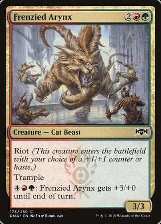 Frenzied Arynx [Ravnica Allegiance] MTG Single Magic: The Gathering  | Multizone: Comics And Games