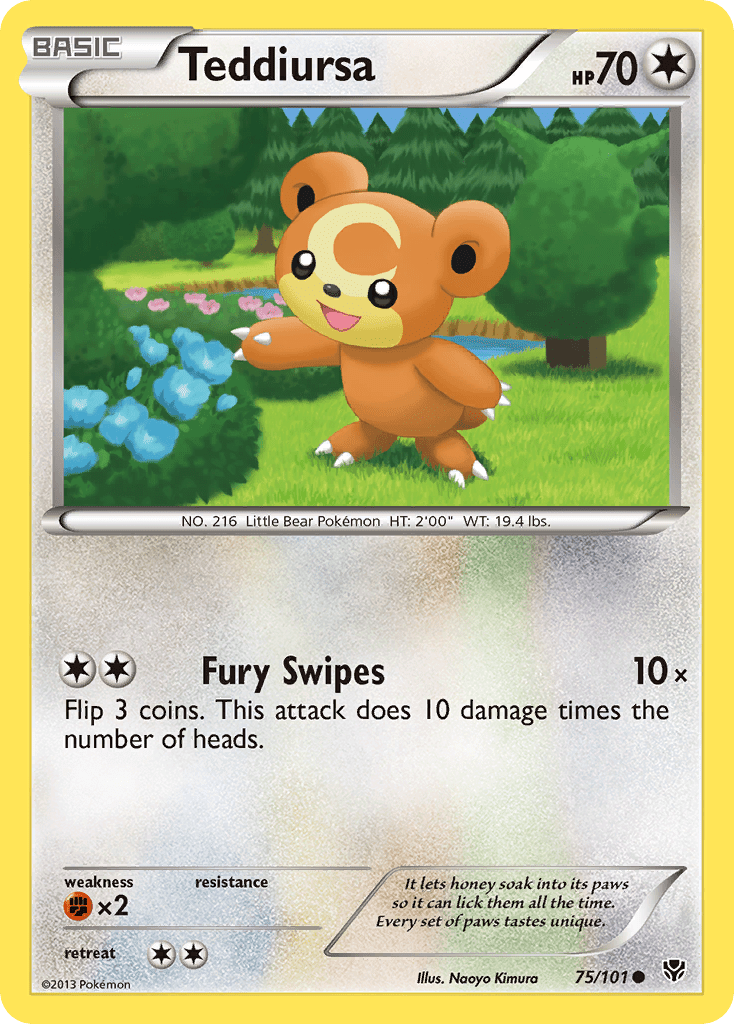 Teddiursa (75/101) [Black & White: Plasma Blast] Pokemon Single Pokémon  | Multizone: Comics And Games