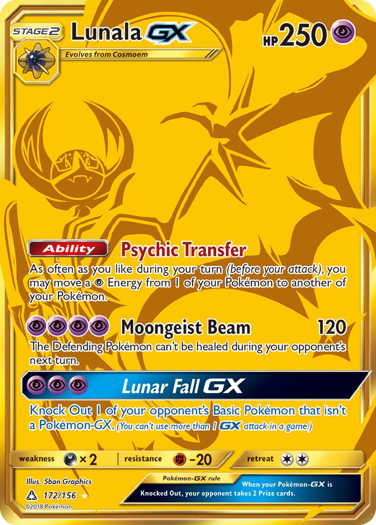 Lunala GX (172/156) [Sun & Moon: Ultra Prism] Pokemon Single Pokémon  | Multizone: Comics And Games