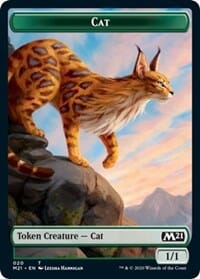 Cat (020) // Zombie Double-sided Token [Core Set 2021 Tokens] MTG Single Magic: The Gathering  | Multizone: Comics And Games