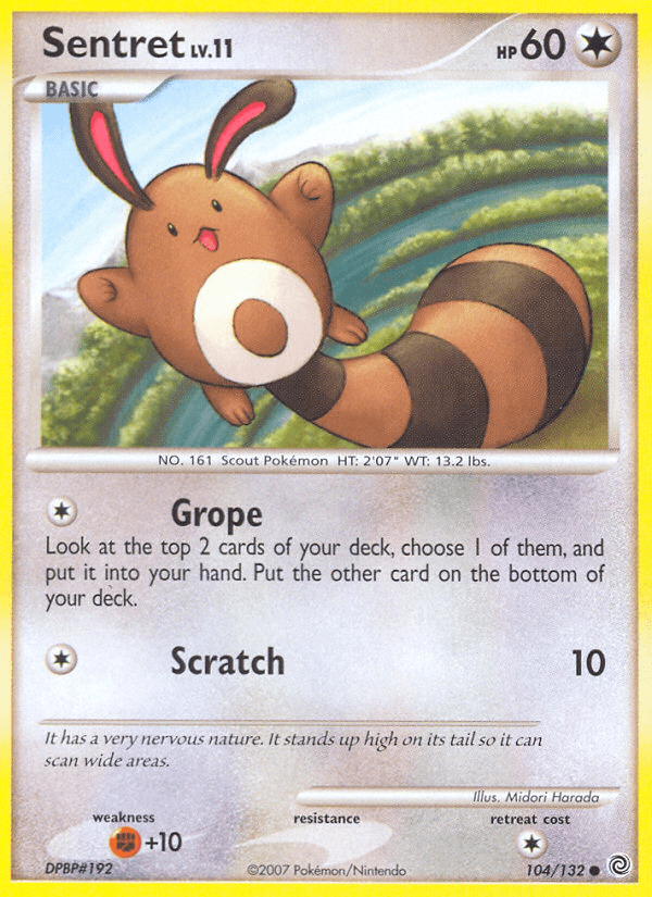 Sentret (104/132) [Diamond & Pearl: Secret Wonders] Pokemon Single Pokémon  | Multizone: Comics And Games