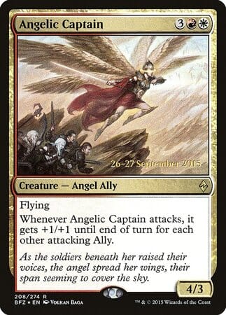 Angelic Captain [Battle for Zendikar Promos] MTG Single Magic: The Gathering  | Multizone: Comics And Games