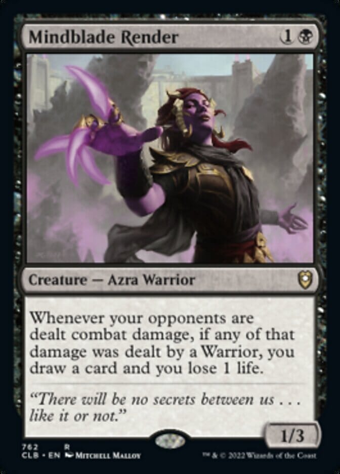 Mindblade Render [Commander Legends: Battle for Baldur's Gate] MTG Single Magic: The Gathering  | Multizone: Comics And Games