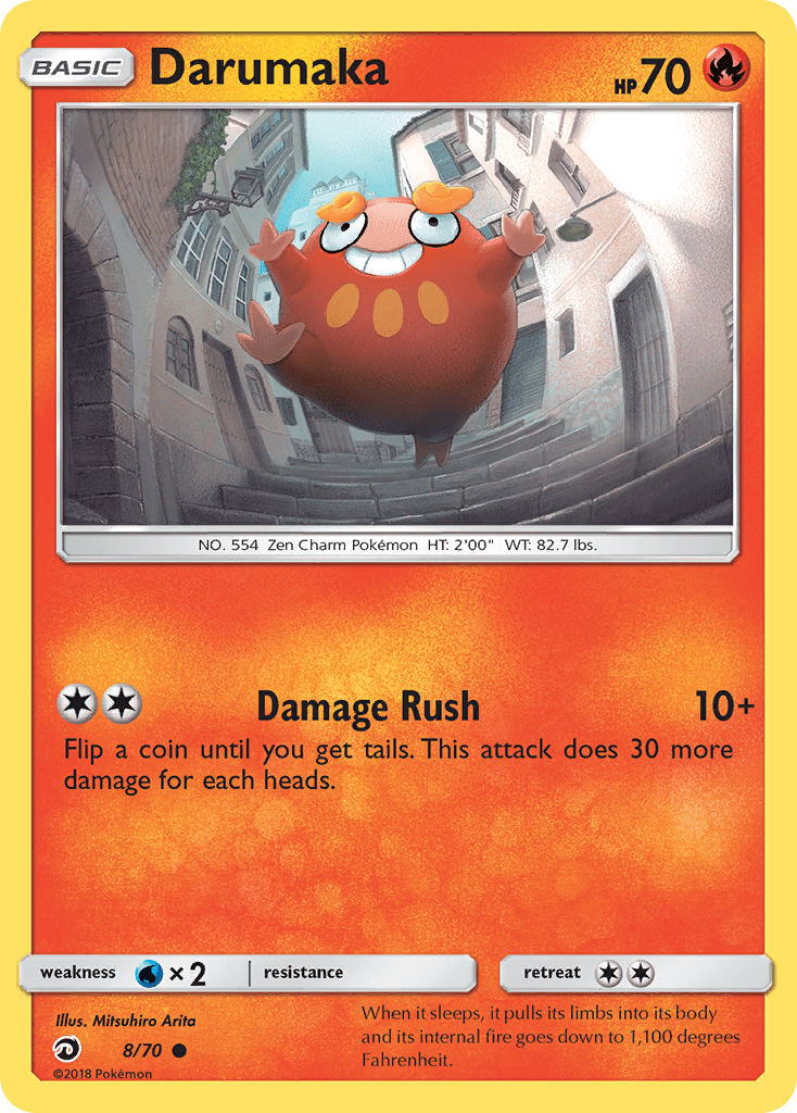 Darumaka (8/70) [Sun & Moon: Dragon Majesty] Pokemon Single Pokémon  | Multizone: Comics And Games