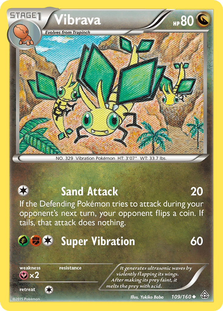 Vibrava (109/160) [XY: Primal Clash] Pokemon Single Pokémon  | Multizone: Comics And Games