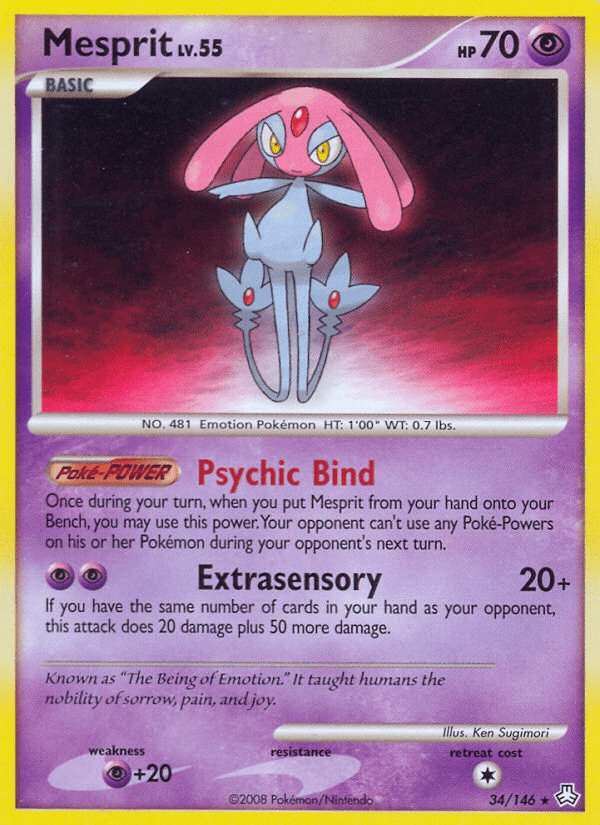 Mesprit (34/146) [Diamond & Pearl: Legends Awakened] Pokemon Single Pokémon  | Multizone: Comics And Games