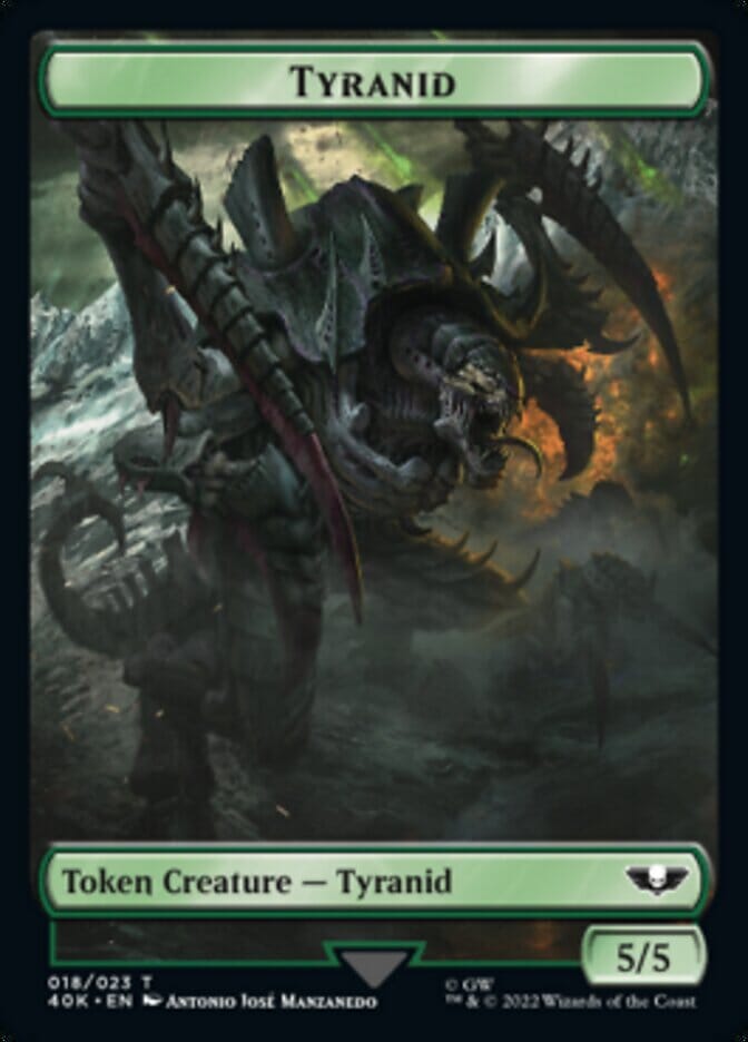 Tyranid (017) // Tyranid (018) Double-sided Token (Surge Foil) [Universes Beyond: Warhammer 40,000 Tokens] MTG Single Magic: The Gathering  | Multizone: Comics And Games