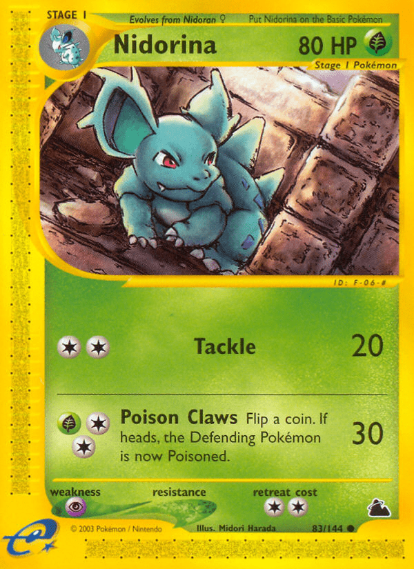 Nidorina (83/144) [Skyridge] Pokemon Single Pokémon  | Multizone: Comics And Games