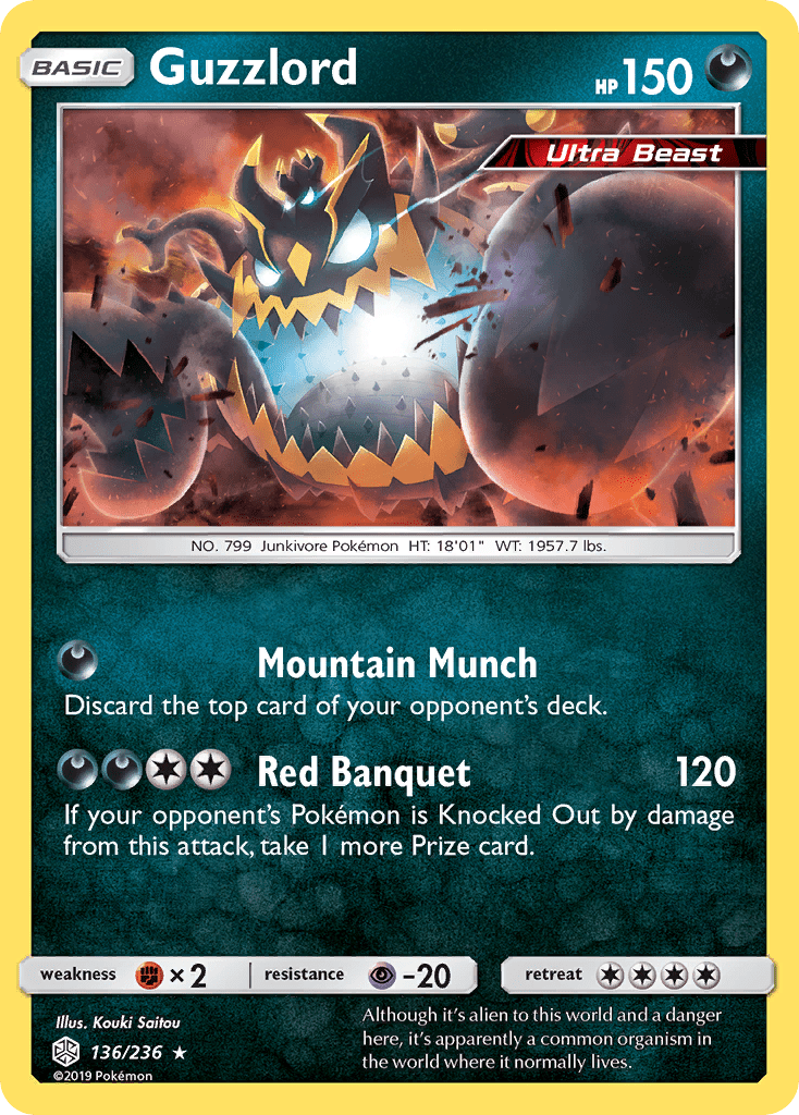 Guzzlord (136/236) [Sun & Moon: Cosmic Eclipse] Pokemon Single Pokémon  | Multizone: Comics And Games