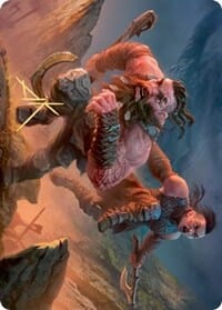 Dwarven Reinforcements Art Card (Gold-Stamped Signature) [Kaldheim: Art Series] MTG Single Magic: The Gathering  | Multizone: Comics And Games