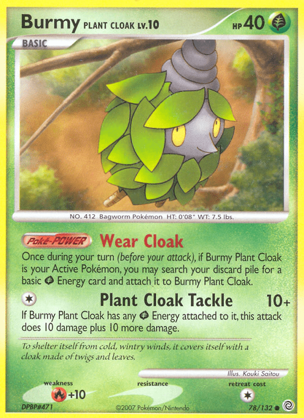 Burmy Plant Cloak (78/132) [Diamond & Pearl: Secret Wonders] Pokemon Single Pokémon  | Multizone: Comics And Games