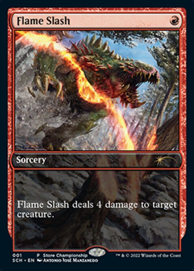 Flame Slash (Extended Art) [Store Championships 2022] MTG Single Magic: The Gathering  | Multizone: Comics And Games