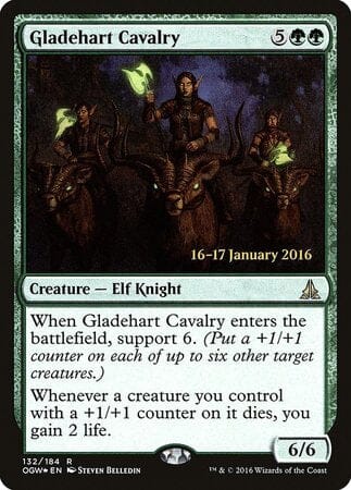 Gladehart Cavalry [Oath of the Gatewatch Promos] MTG Single Magic: The Gathering  | Multizone: Comics And Games