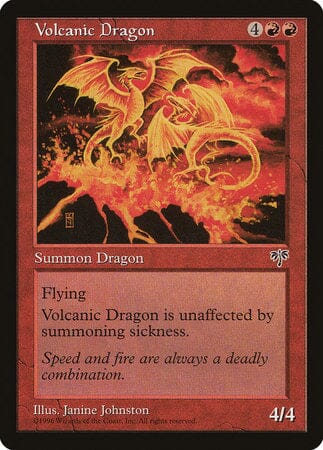 Volcanic Dragon [Mirage] MTG Single Magic: The Gathering  | Multizone: Comics And Games