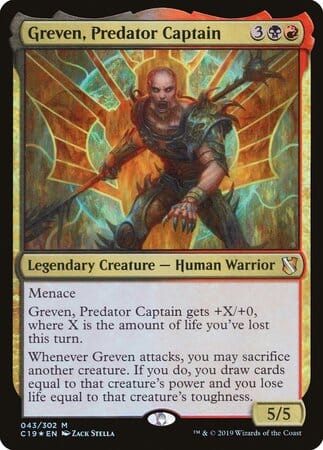 Greven, Predator Captain [Commander 2019] MTG Single Magic: The Gathering  | Multizone: Comics And Games