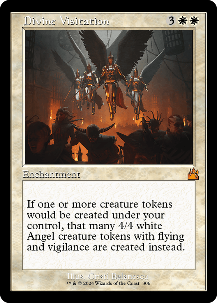 Divine Visitation (Retro Frame) [Ravnica Remastered] MTG Single Magic: The Gathering  | Multizone: Comics And Games
