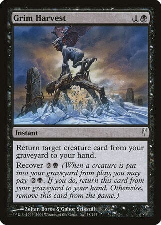 Grim Harvest [Coldsnap] MTG Single Magic: The Gathering  | Multizone: Comics And Games