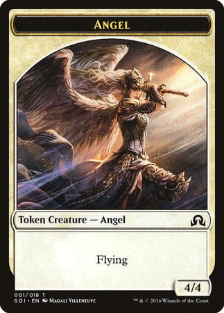 Angel Token [Shadows over Innistrad Tokens] MTG Single Magic: The Gathering  | Multizone: Comics And Games