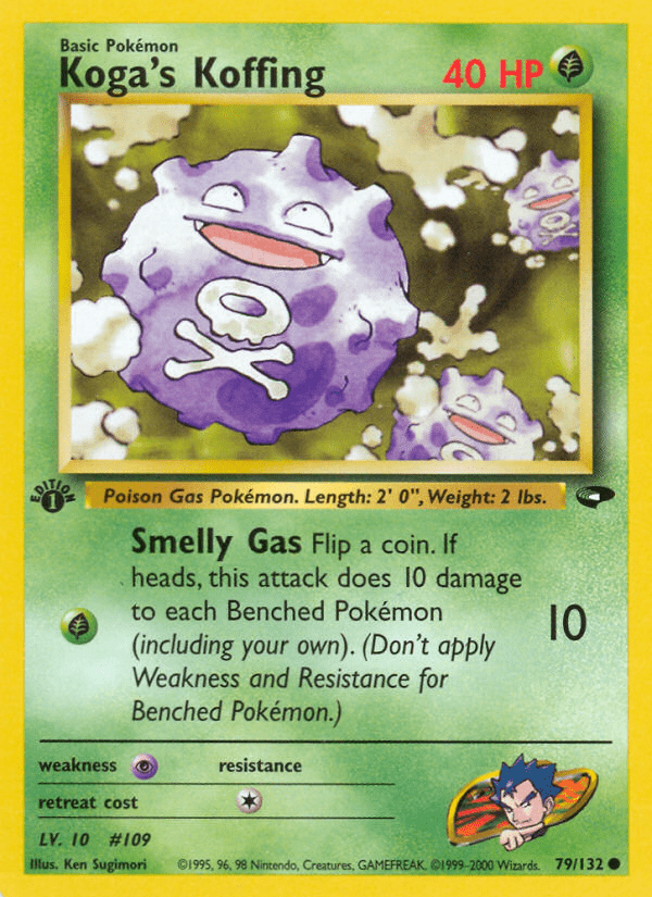 Koga's Koffing (79/132) [Gym Challenge 1st Edition] Pokemon Single Pokémon  | Multizone: Comics And Games