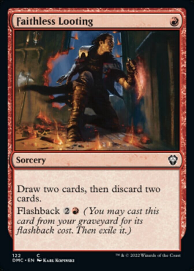 Faithless Looting [Dominaria United Commander] MTG Single Magic: The Gathering  | Multizone: Comics And Games