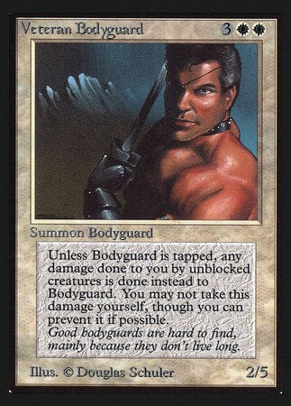 Veteran Bodyguard (IE) [Intl. Collectors’ Edition] MTG Single Magic: The Gathering  | Multizone: Comics And Games