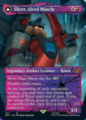 Slicer, Hired Muscle // Slicer, High-Speed Antagonist (Shattered Glass) [Universes Beyond: Transformers] MTG Single Magic: The Gathering  | Multizone: Comics And Games